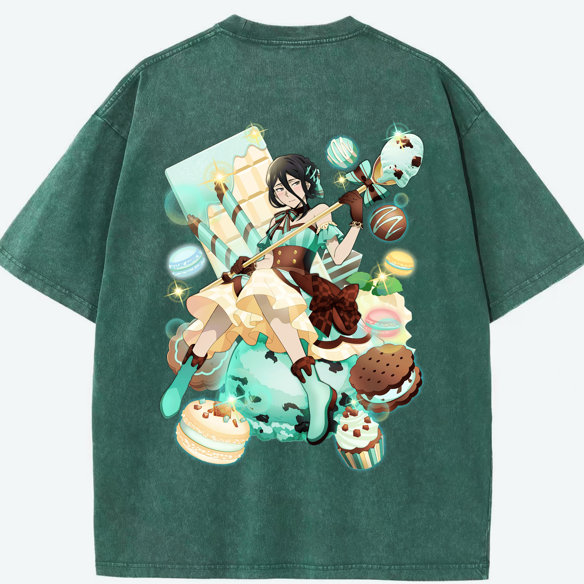 （画像用） 文豪ストレイドッグス Bungo Stray Dogs 綿100% ヴィンテージ風 半袖Tシャツ（背面プリント）